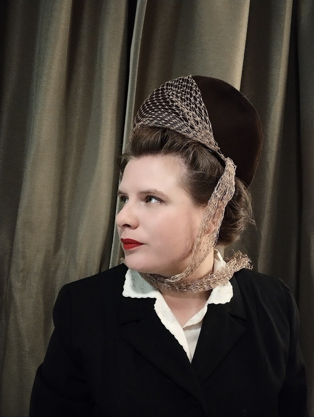 1930s Hat With Netting